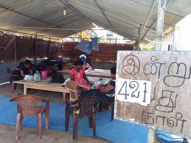 புதுவருட பிறப்பிலும் 421 நாளாக வீதியில் சமைத்து உண்டு உறவுகளை தேடும் உறவுகள்!