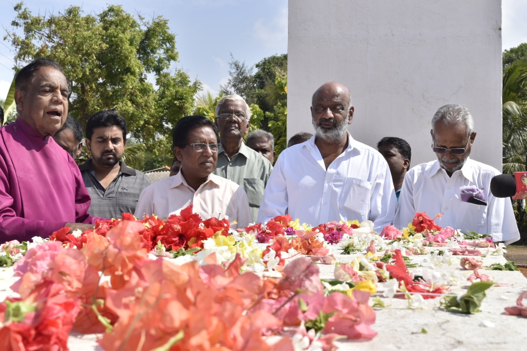 தந்தை செல்வா நினைவு நாளில் படுகொலை செய்யப்பட்ட மக்களுக்கும் அஞ்சலி..