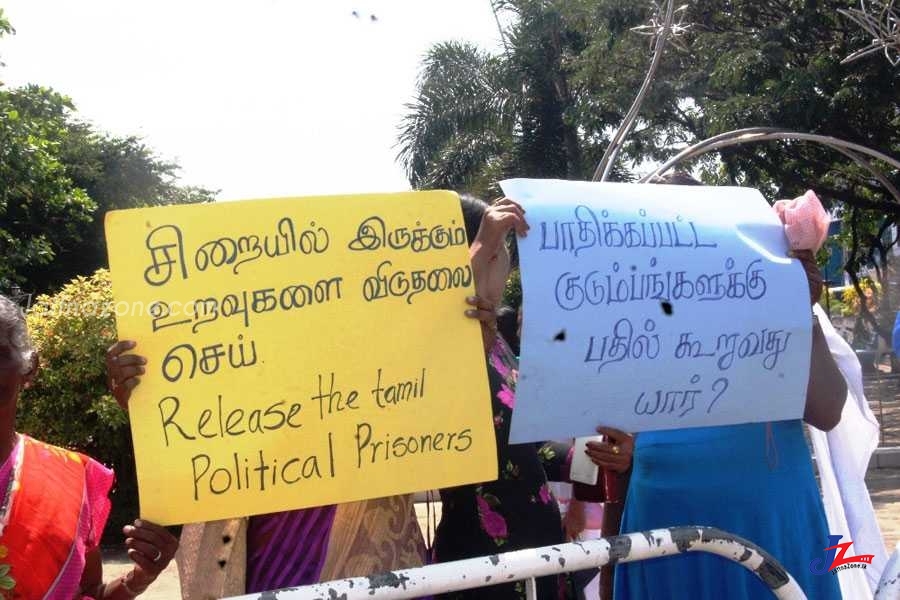 மட்டக்களப்பில் தமிழ் அரசியல் கைதிகளின் விடுதலையை வலியுறுத்தி கவனயீர்ப்பு போராட்டம்!