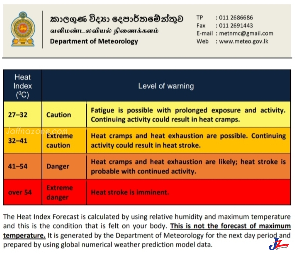 அபாய எச்சரிக்கை..! வடமாகாண மக்களே அவதானம், அறிவுறுத்தல்களை பின்பற்றுங்கள்..