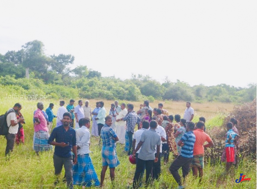 ஆனைவிழுந்தான் பிரதேச மக்களின் வயல்காணி விவகாரத்தினை கையில் எடுத்த ஸ்ரீதரன்!