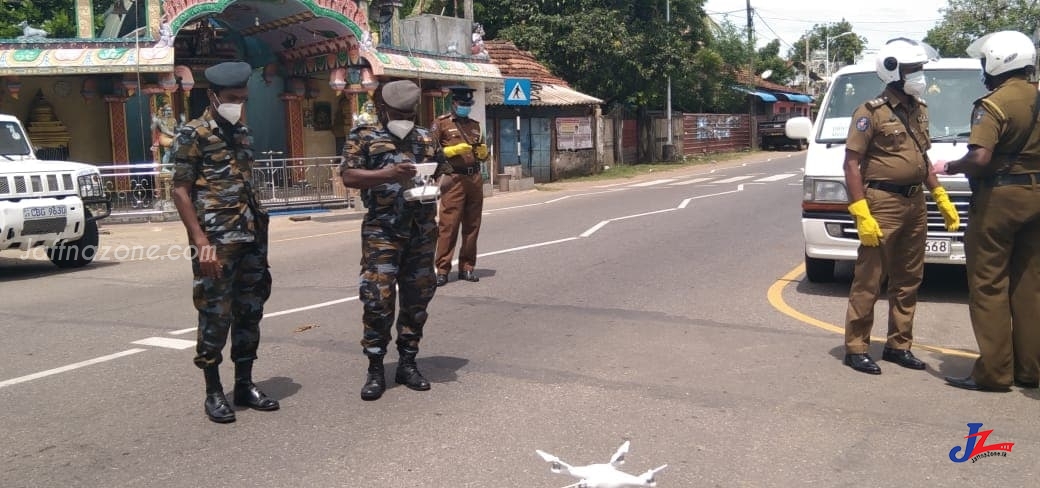 யாழ்.மாவட்டத்தை ட்ரோண் கமராக்கள் மூலம் கண்காணிக்கும் நடவடிக்கை ஆரம்பம்..! பொதுமக்கள் தேவையற்ற நடமாட்டத்தை தவிர்ப்பது சிறந்தது..