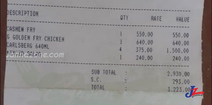 ஹோட்டலில் சாப்பிட்டு, குடித்துவிட்டு பணம் கொடுக்காமல் சென்றவர்கள் இன்று காலை பணத்தை செலுத்தினர்..!