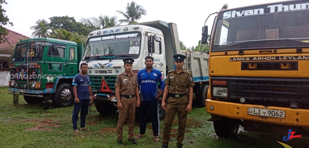 யாழ்.சிறுப்பிட்டியில் பொலிஸ் சுற்றிவளைப்பு, 3 பேர் வாகனங்களுடன் சிக்கினர்..!