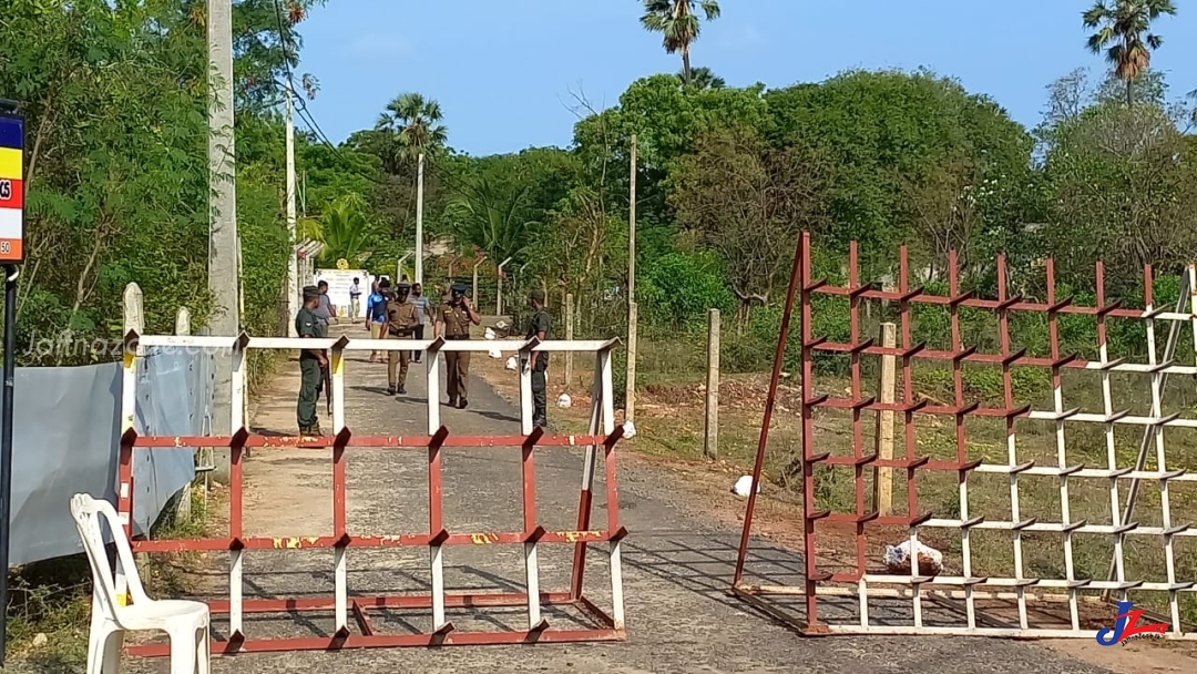 யாழ்.வலி,வடக்கு தையிட்டியில் தொடரும் பதற்றம், புதிய வீதி தடைகள் அமைப்பு, ஆயுதங்களுடன் இராணுவம் குவிப்பு..