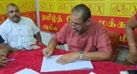 தமிழ்தேசிய மக்கள் முன்னணி வேட்பாளர்கள் வேட்புமனுவில் கையொப்பமிட்டனர்...