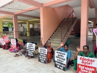 வலிந்து காணாமல் ஆக்கப்பட்ட உறவுகளால் நீதிகோரி ஆர்ப்பாட்டம் முன்னெடுப்பு