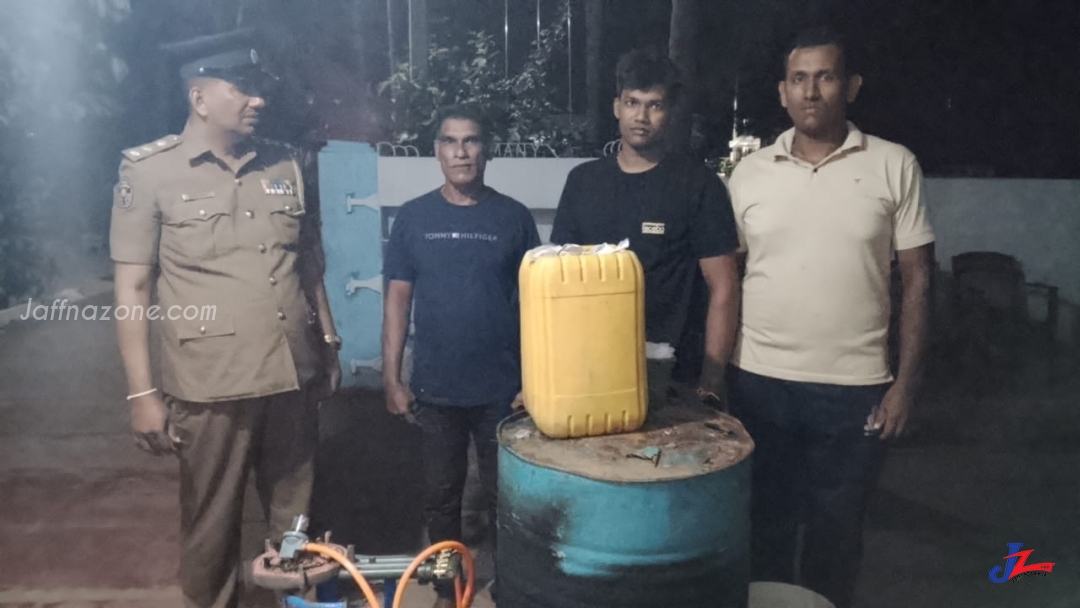 யாழில். கசிப்பு உற்பத்தி இடம்பெற்ற வீடு முற்றுகை - ஒருவர் கைது